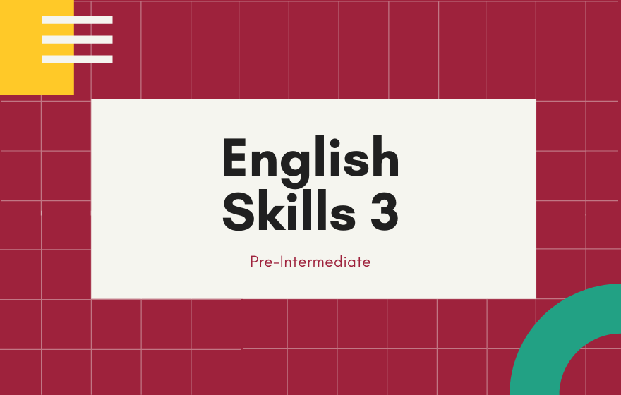 Course Image English Skills 3 SMW 8-10 Term 8 2022